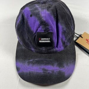 Neighborhood Black and Purple Tie-Dye Cap